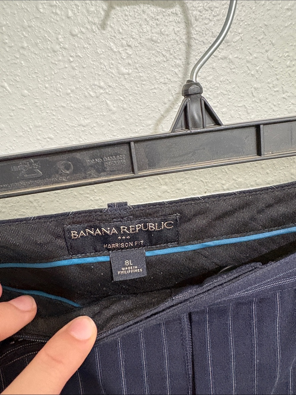 Banana Republic Navy Pinstripe Suit Blazer & Trousers - Picture 3 of 10